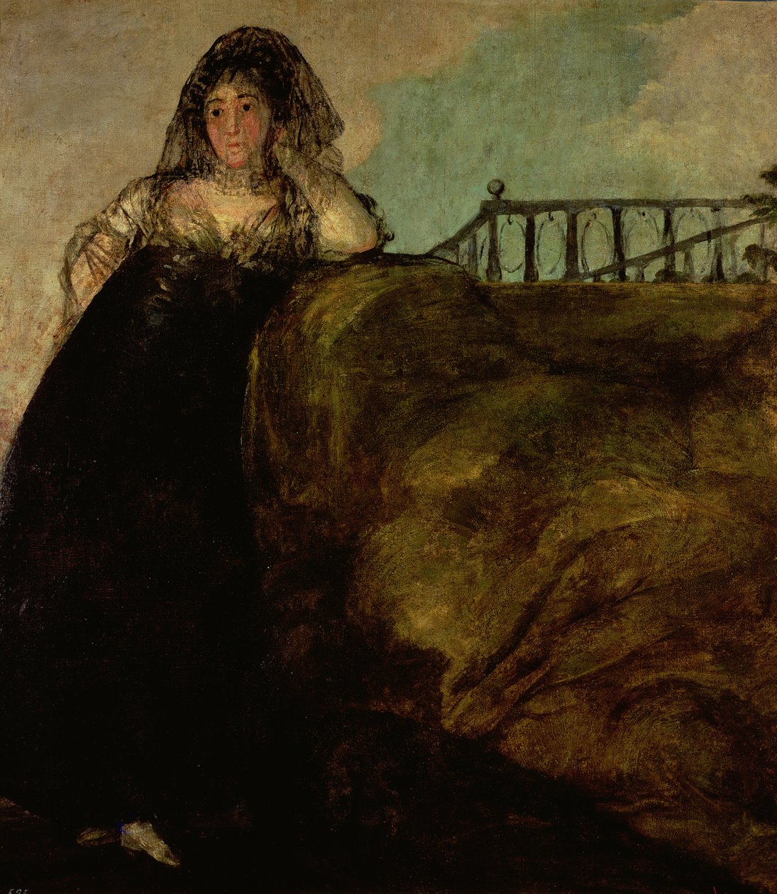 Leocadia Zorilla，艺术家的管家，1821年 作者 弗朗西斯科·德·戈雅