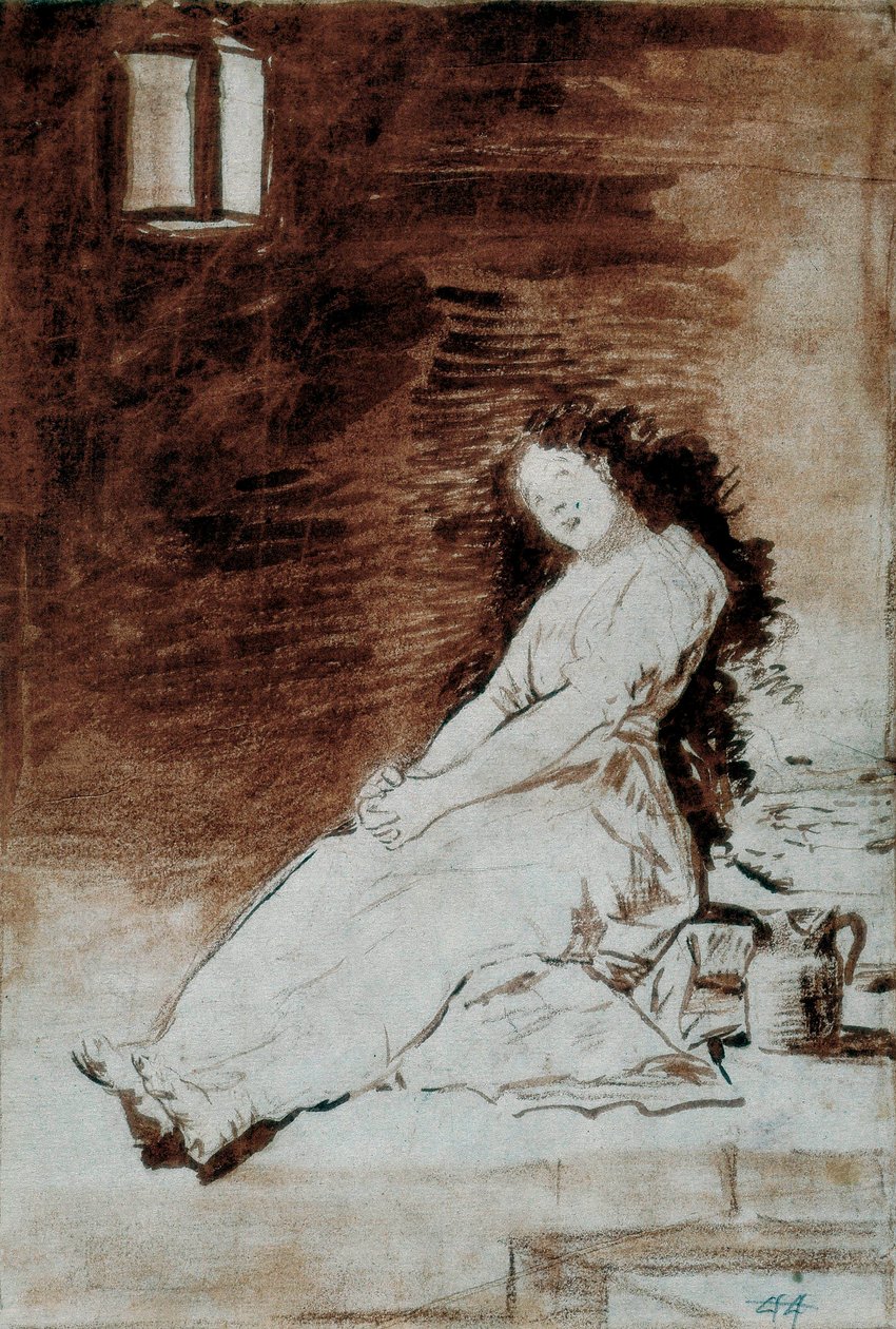 Los Caprichos: "Because She Was Susceptible" 作者 弗朗西斯科·德·戈雅