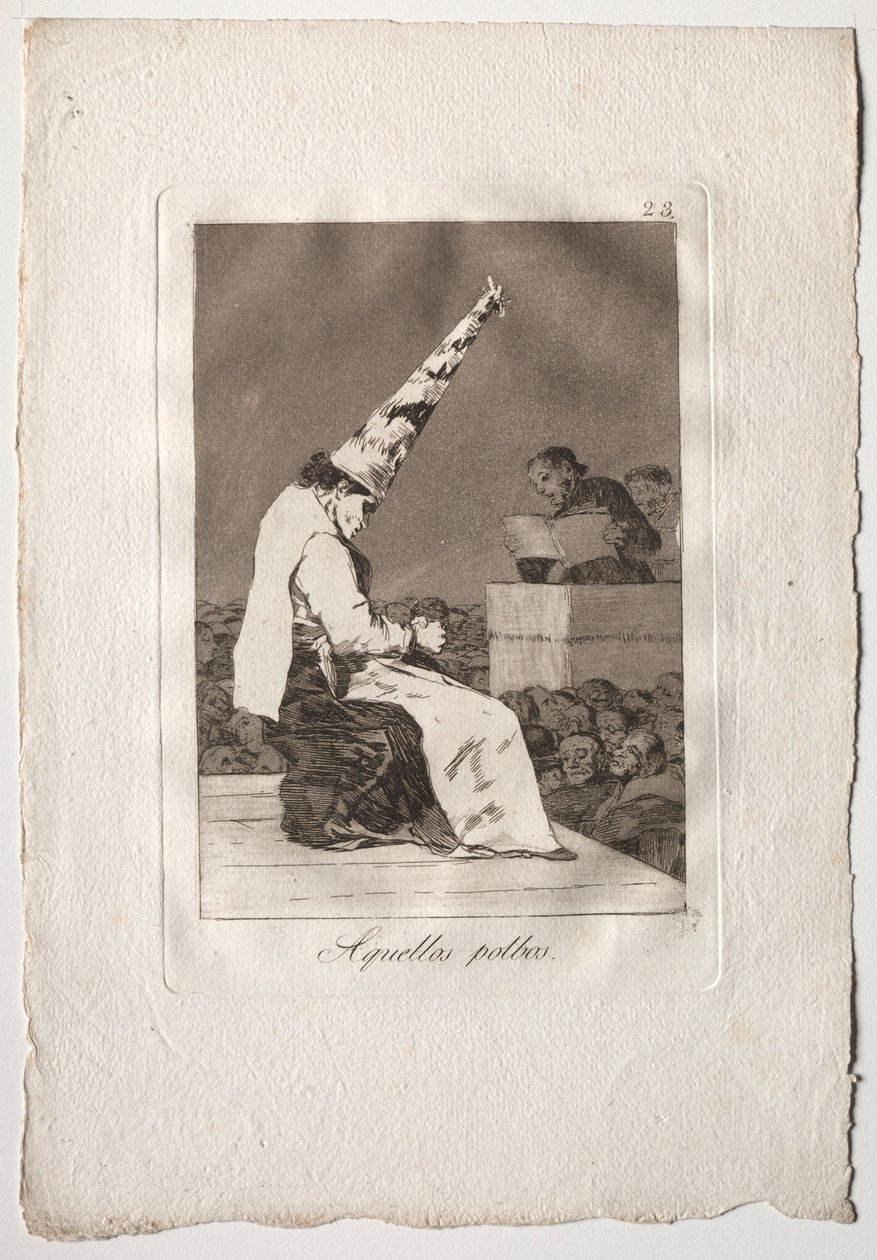 八十个异想天开：那些波尔布斯，1793-1798年。 作者 弗朗西斯科·德·戈雅