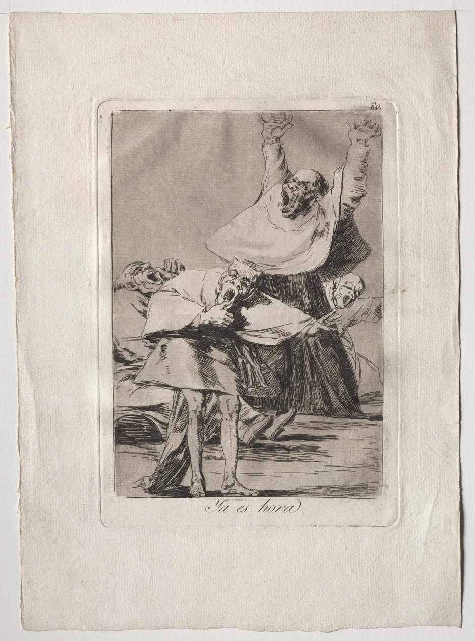 奥亨塔·卡普里科斯（Ochenta Caprichos）：时间到了，1793-1798年。 作者 弗朗西斯科·德·戈雅