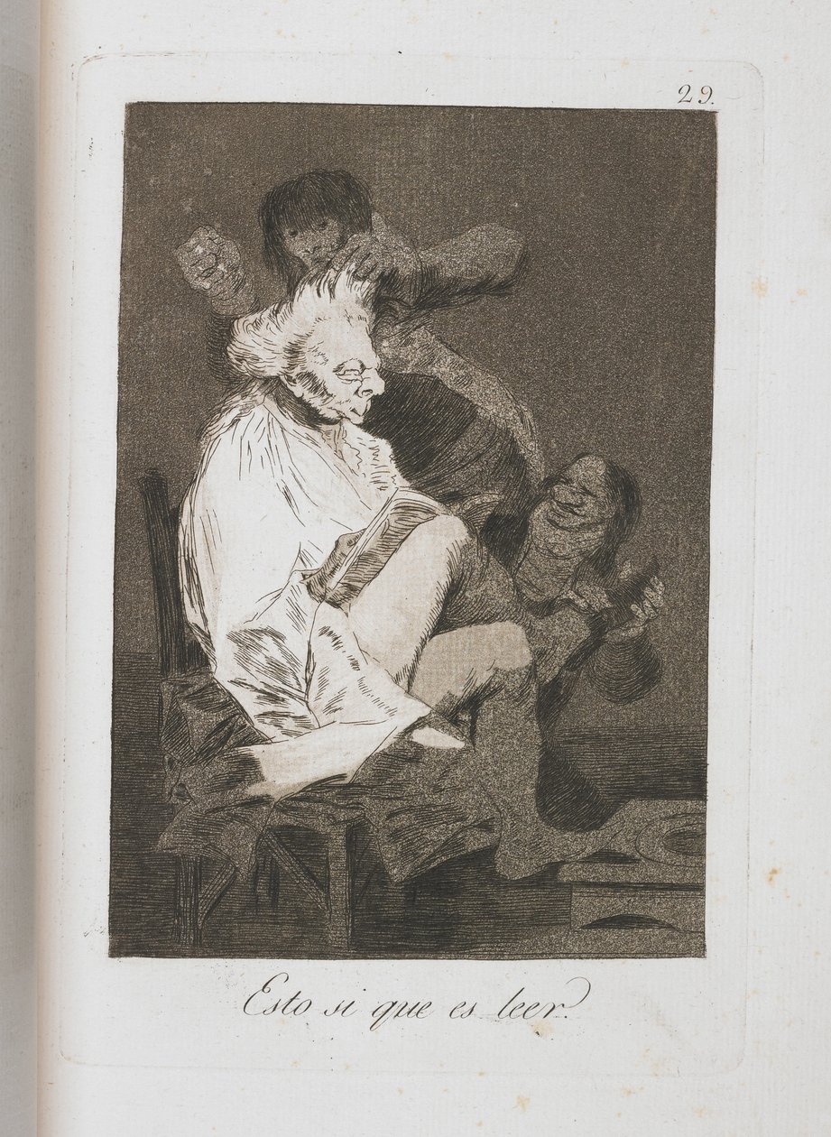 来自Los Caprichos的板块，1797-1798 作者 弗朗西斯科·德·戈雅