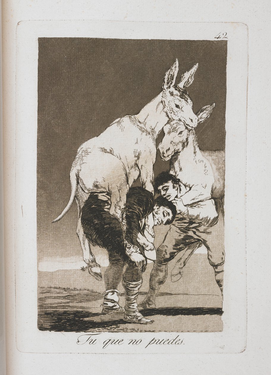 来自Los Caprichos的板块，1797-1798 作者 弗朗西斯科·德·戈雅