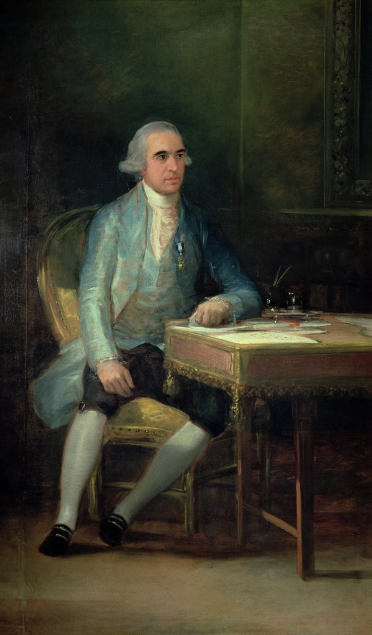 Don Francisco de Saavedra，1798年的肖像 作者 弗朗西斯科·德·戈雅
