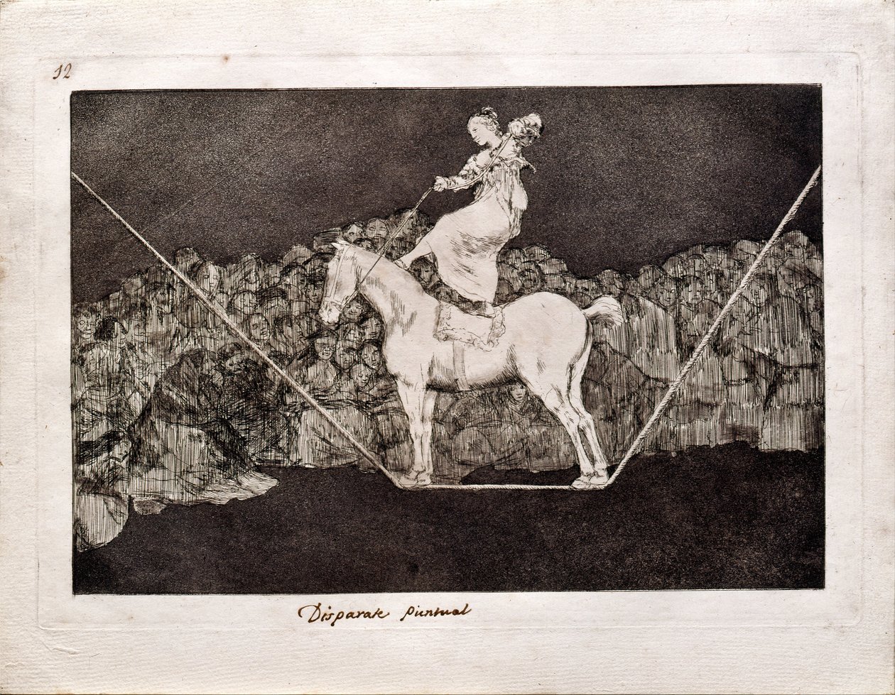 Los Disparates Follies系列中的精确愚蠢，1815-1819年 作者 弗朗西斯科·德·戈雅