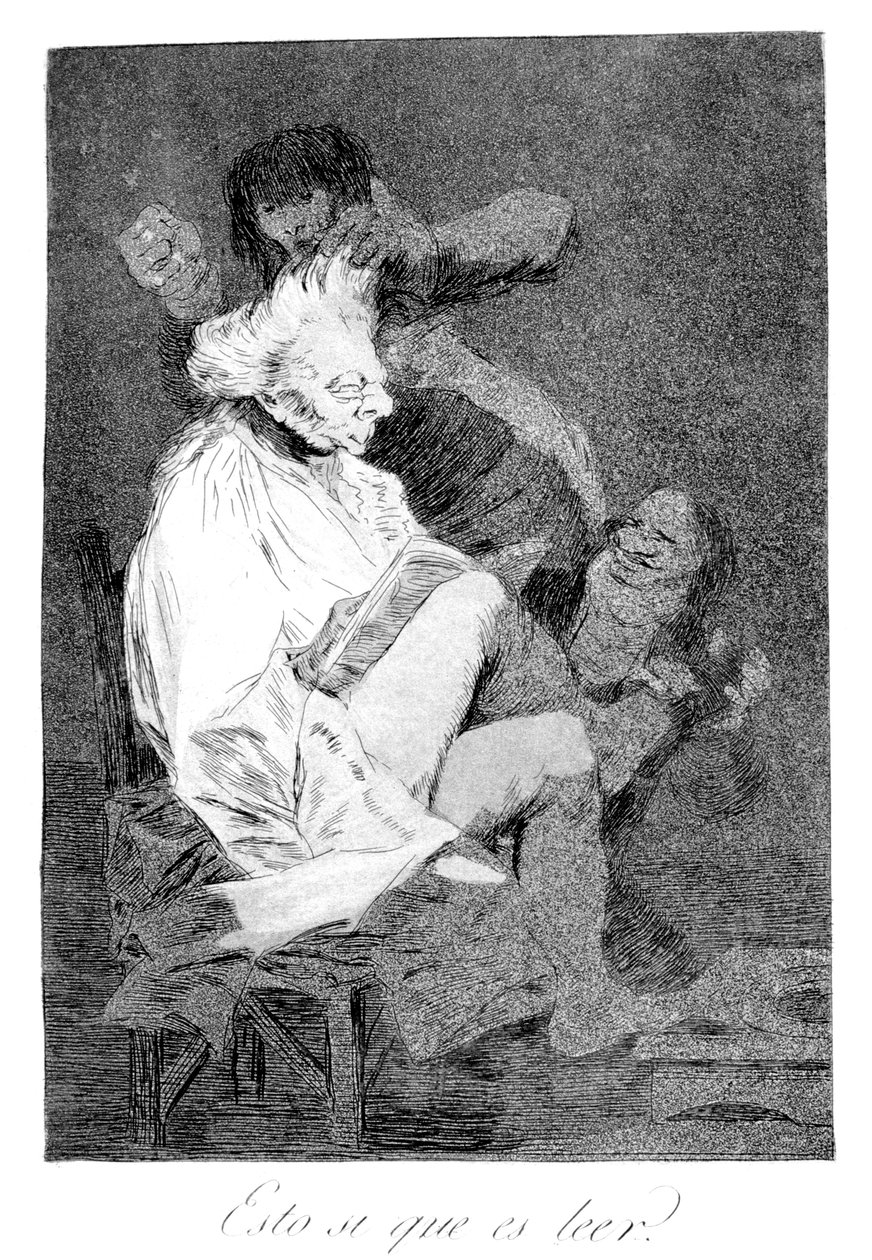 当然可以阅读，1799年 作者 弗朗西斯科·德·戈雅