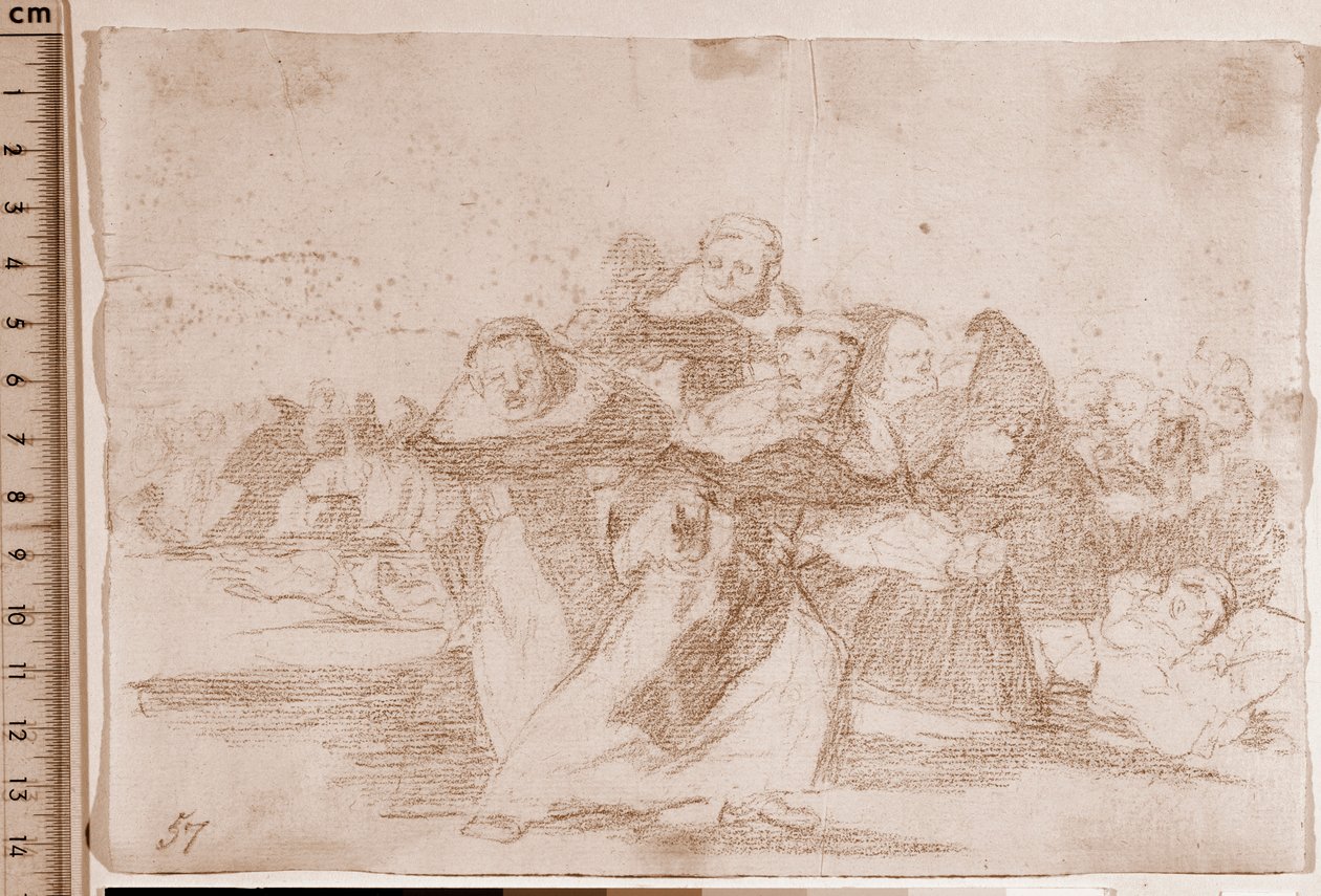 The Disasters of War : Everything is scrambled (preparatory drawing 作者 弗朗西斯科·德·戈雅