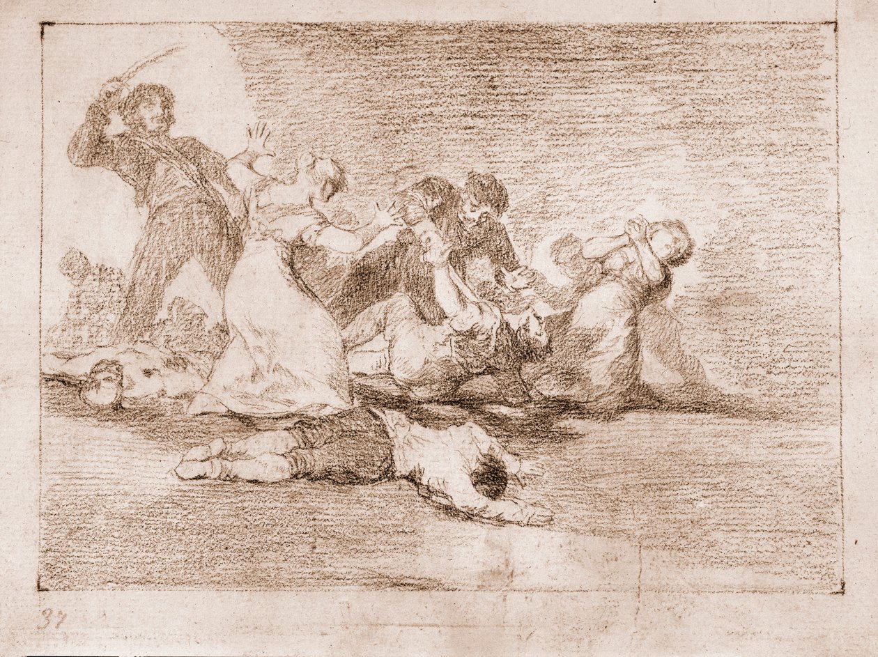 The Disasters of War : Infamous profit (Drawing 作者 弗朗西斯科·德·戈雅