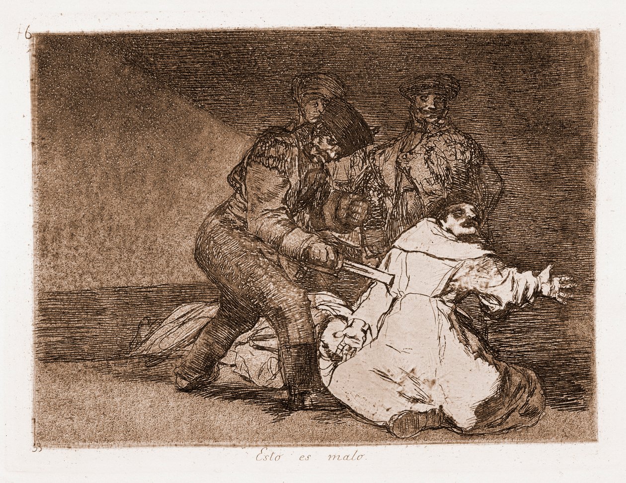 The Disasters of War : This is bad (etching from the preparatory drawing 作者 弗朗西斯科·德·戈雅