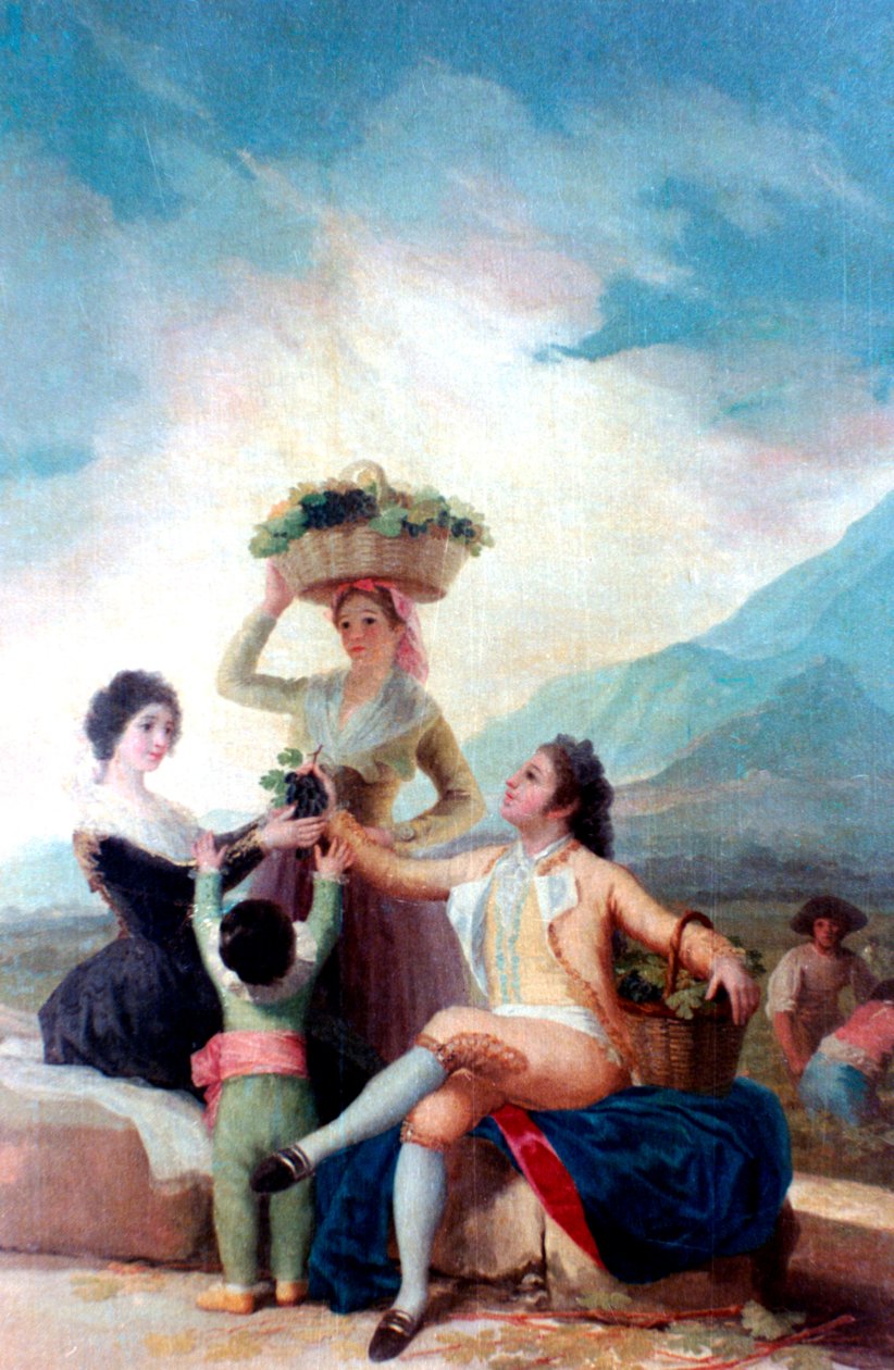 葡萄丰收，1786-1787年 作者 弗朗西斯科·德·戈雅