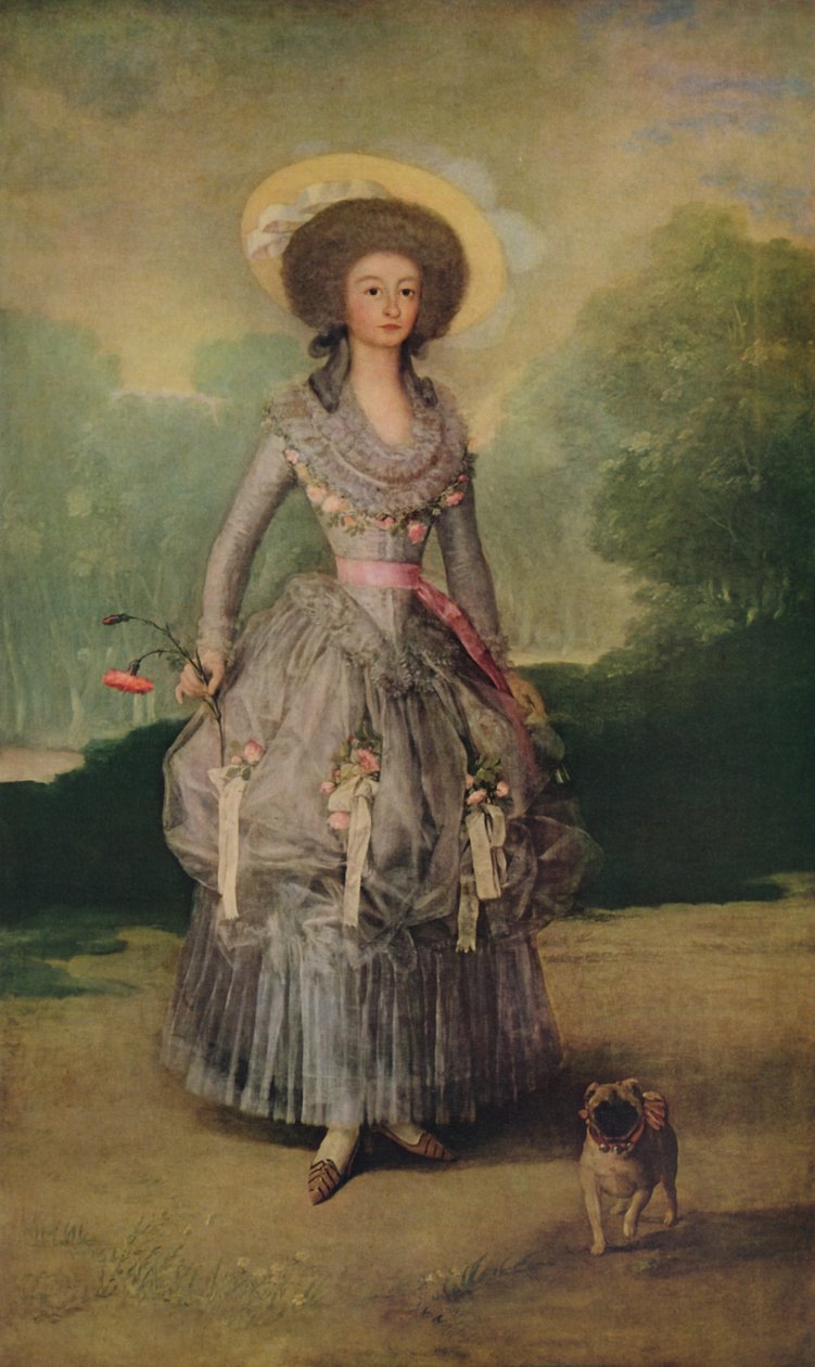 庞特霍斯侯爵夫人，c1786 作者 弗朗西斯科·德·戈雅