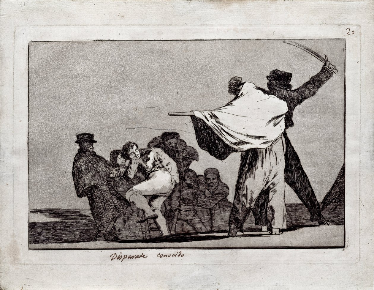 Los Disparates Follies系列中的知名愚蠢，1815-1819年 作者 弗朗西斯科·德·戈雅