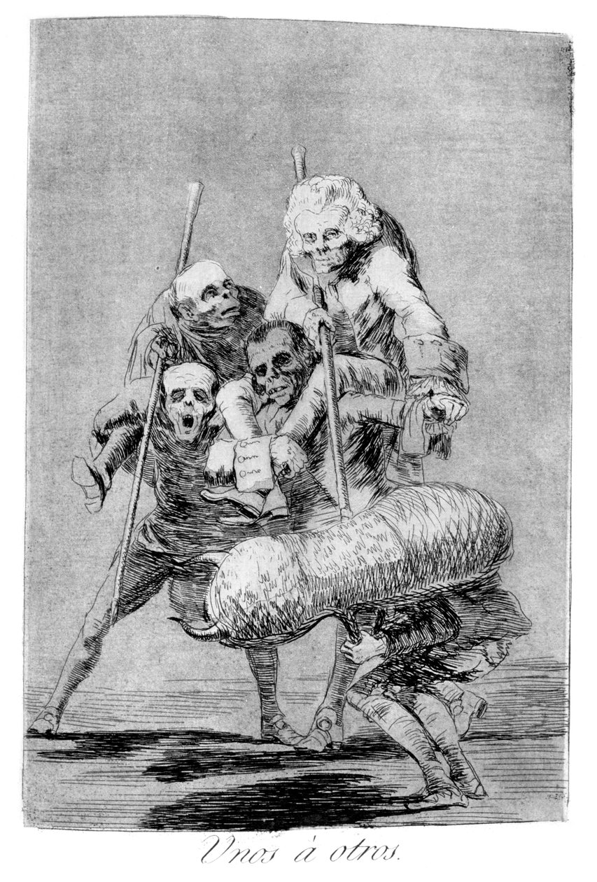一个人对另一个人的行为，1799年 作者 弗朗西斯科·德·戈雅