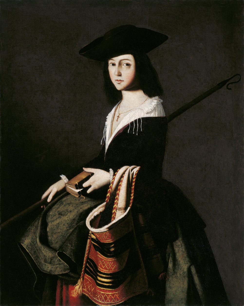 Saint Marina (Sainte Marine) - Zurbaran, Francisco, de (1598-1664) - 约 1640-1645 - 布面油画 - 111x88 - 马拉加卡门-蒂森博物馆 作者 弗朗西斯科·德祖巴兰