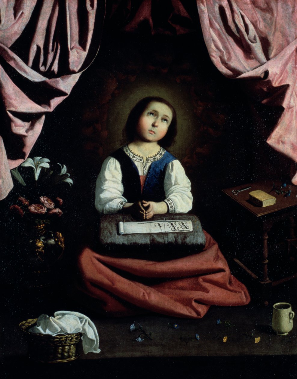 年轻的处女，c1632-33 作者 弗朗西斯科·德祖巴兰