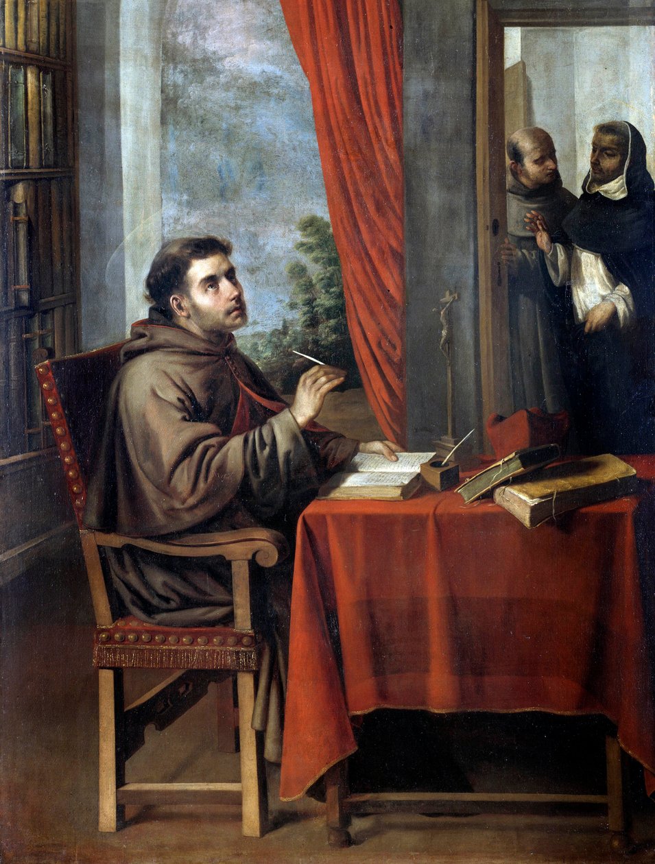 Visit of the Italian theologian and philosopher Saint Thomas Aquinas (Tommaso d