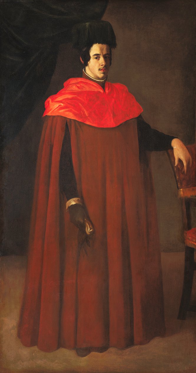 西班牙文：  Retrato de un doctor en derecho or doctor de leyes 法学博士肖像 作者 弗朗西斯科·德祖巴兰