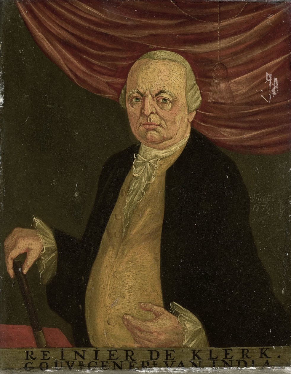 荷兰东印度公司总督莱尼尔-德克勒克肖像 作者 Franciscus Josephus Fricot（归因于）