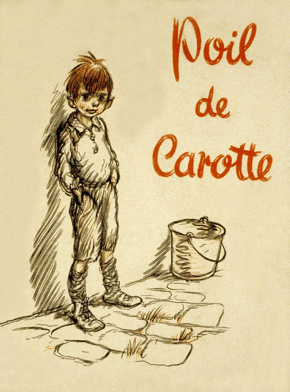 朱尔斯-雷纳尔（1894 年）创作的《Poil de Carotte（胡萝卜头）》封面 作者 弗朗西斯·波尔博特