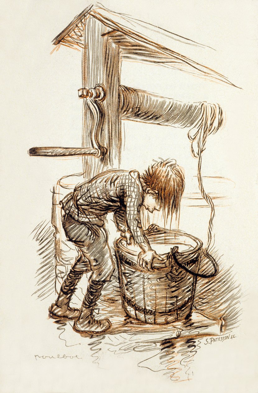 朱尔斯·雷纳德 (Jules Renard) 的《Poil de Carotte》（胡萝卜头）插图 (1894) 作者 弗朗西斯·波尔博特