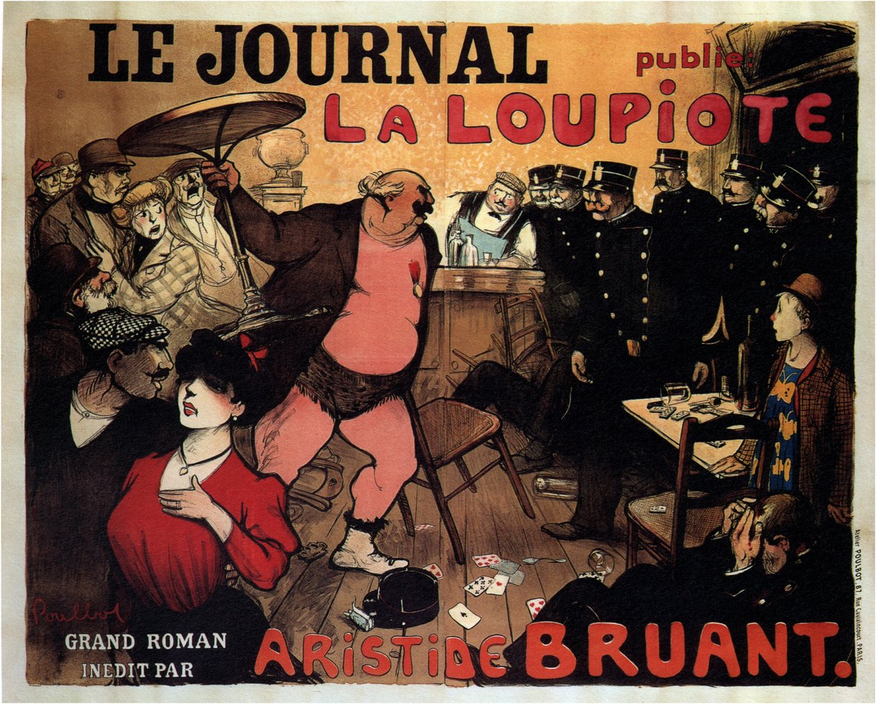 日报》出版了阿里斯蒂德-布鲁恩特的《La Loupiote, Grand roman》，1908年。 作者 弗朗西斯·波尔博特