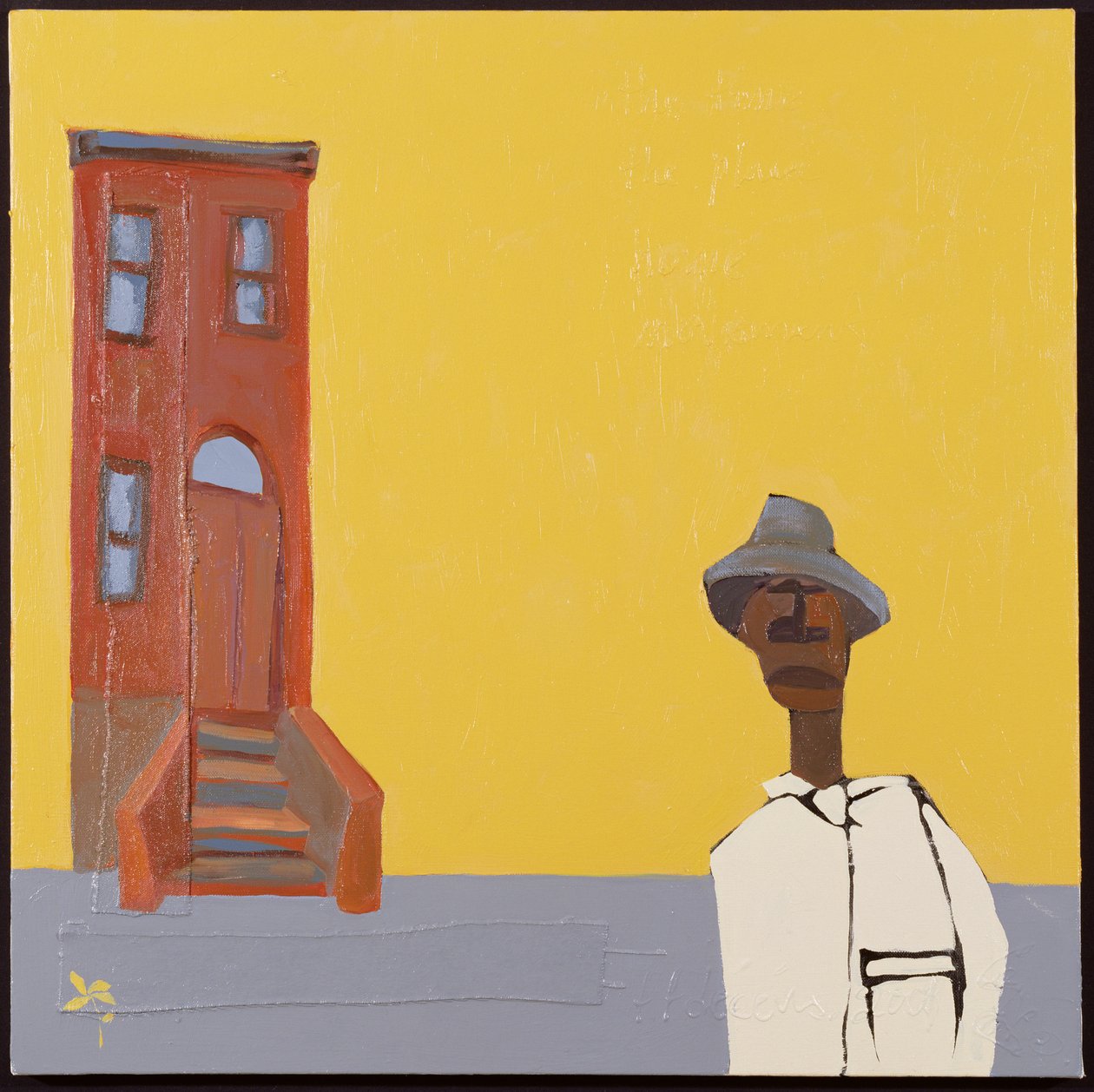 男人》，2001 年（混合媒介画布） 作者 