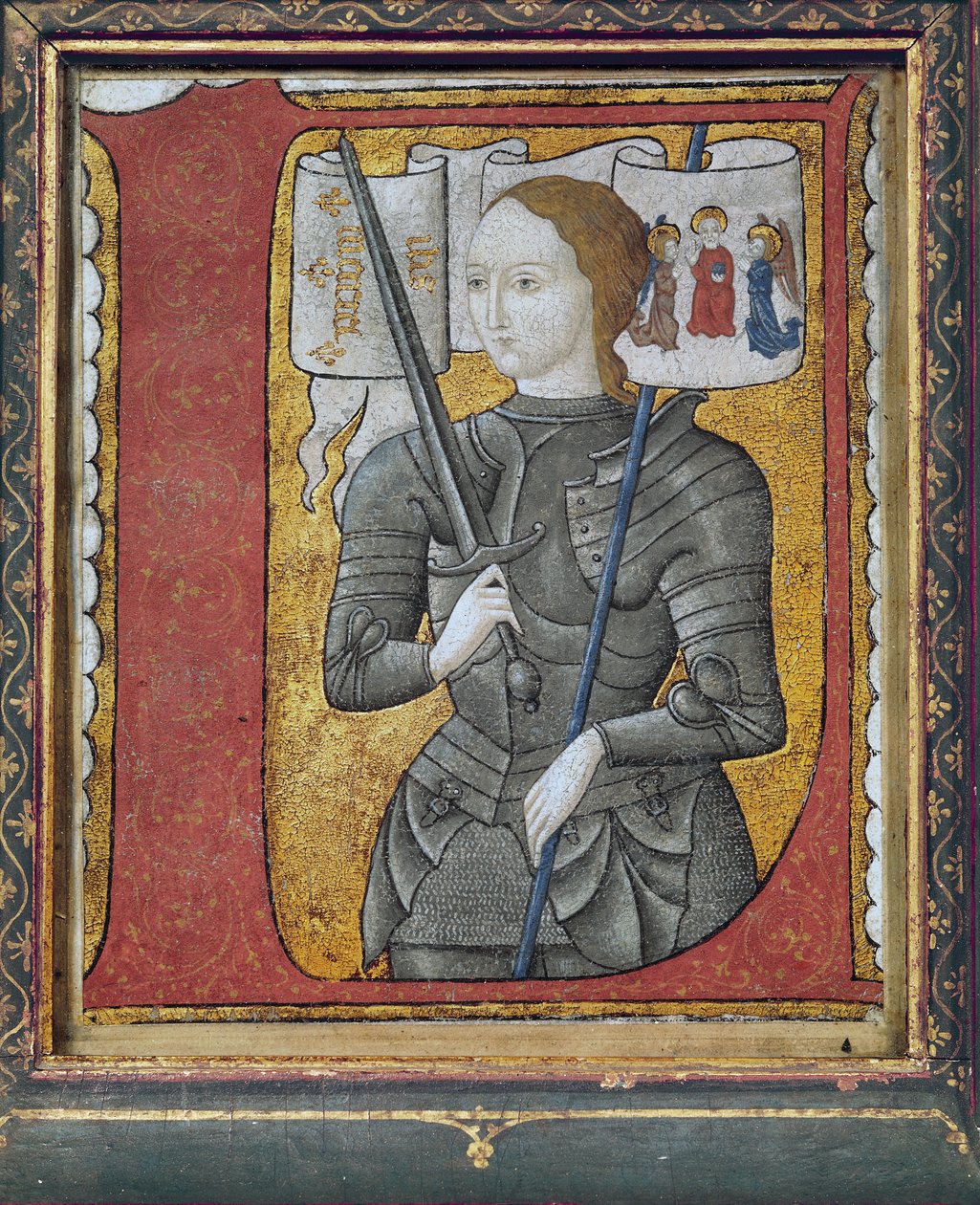 历史上最初的拯救圣女贞德（1412-31），15世纪 作者 佛朗哥佛兰德学校