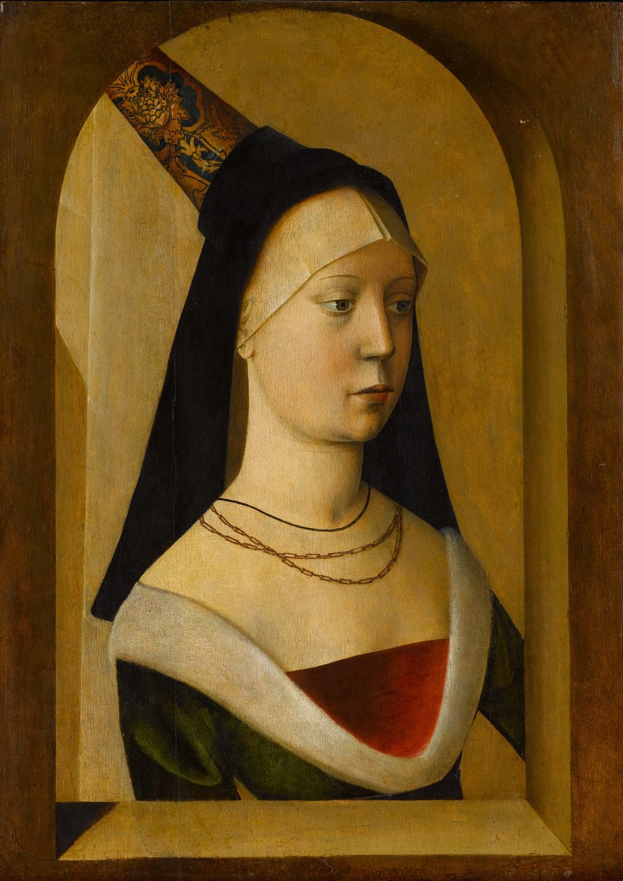 一名妇女的画象，c.14775-80 作者 佛朗哥佛兰德学校
