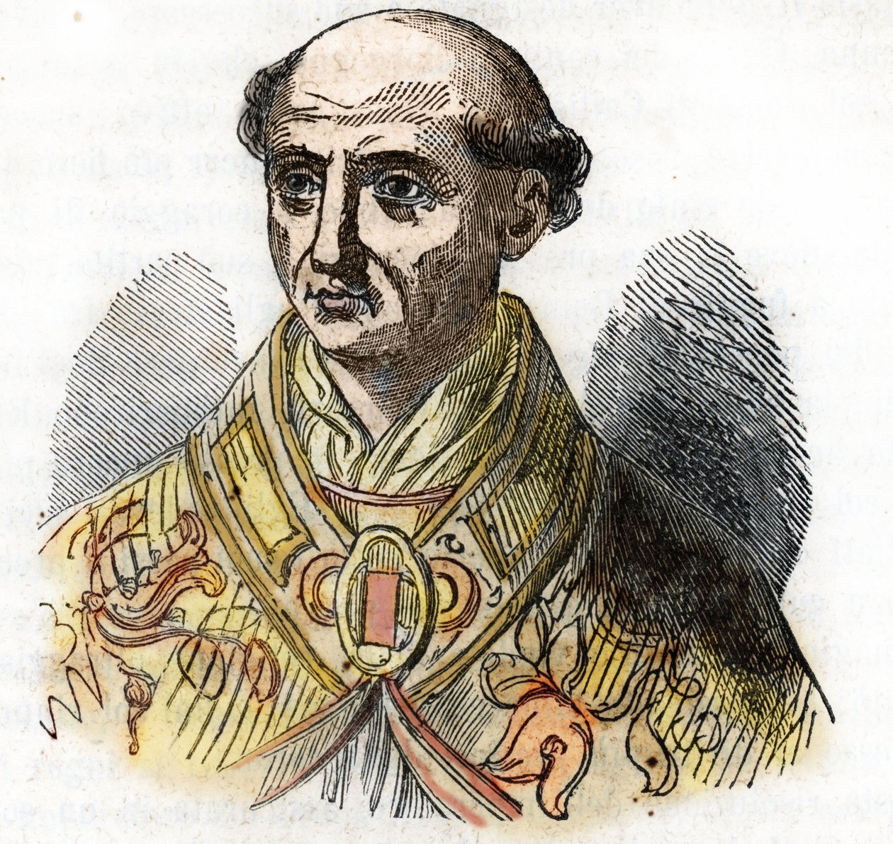 教皇圣卡利斯托二世肖像（勃艮第的吉，意大利语为 Guido dei Conti di Borgogna，卡利斯托二世 作者 佛朗哥·米斯特拉利