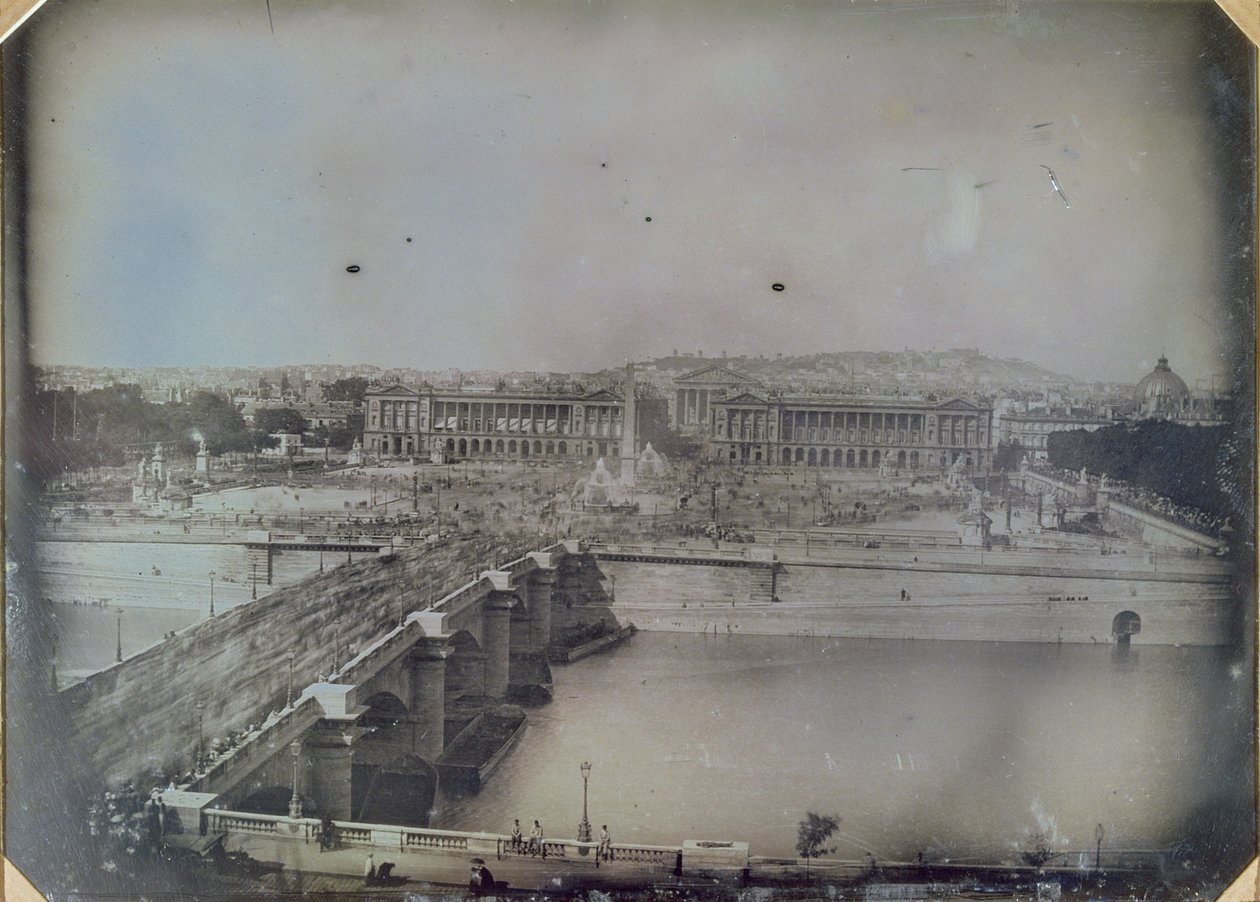 查看协和广场，c.1848（daguerreotype） 作者 弗朗索瓦·塞尔特斯