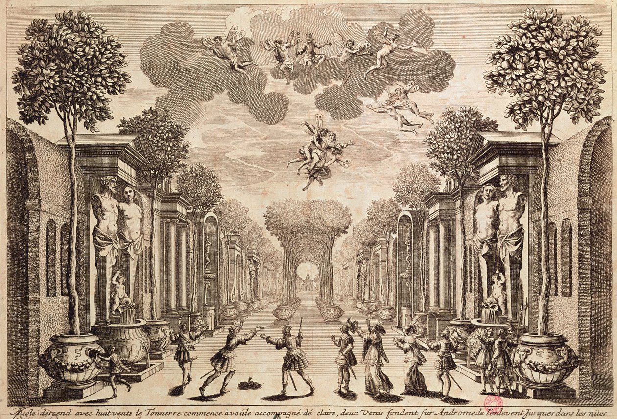 由Pierre Corneille（1606-84）1651设计&39;Andromede&39; 作者 弗朗索瓦·夏维