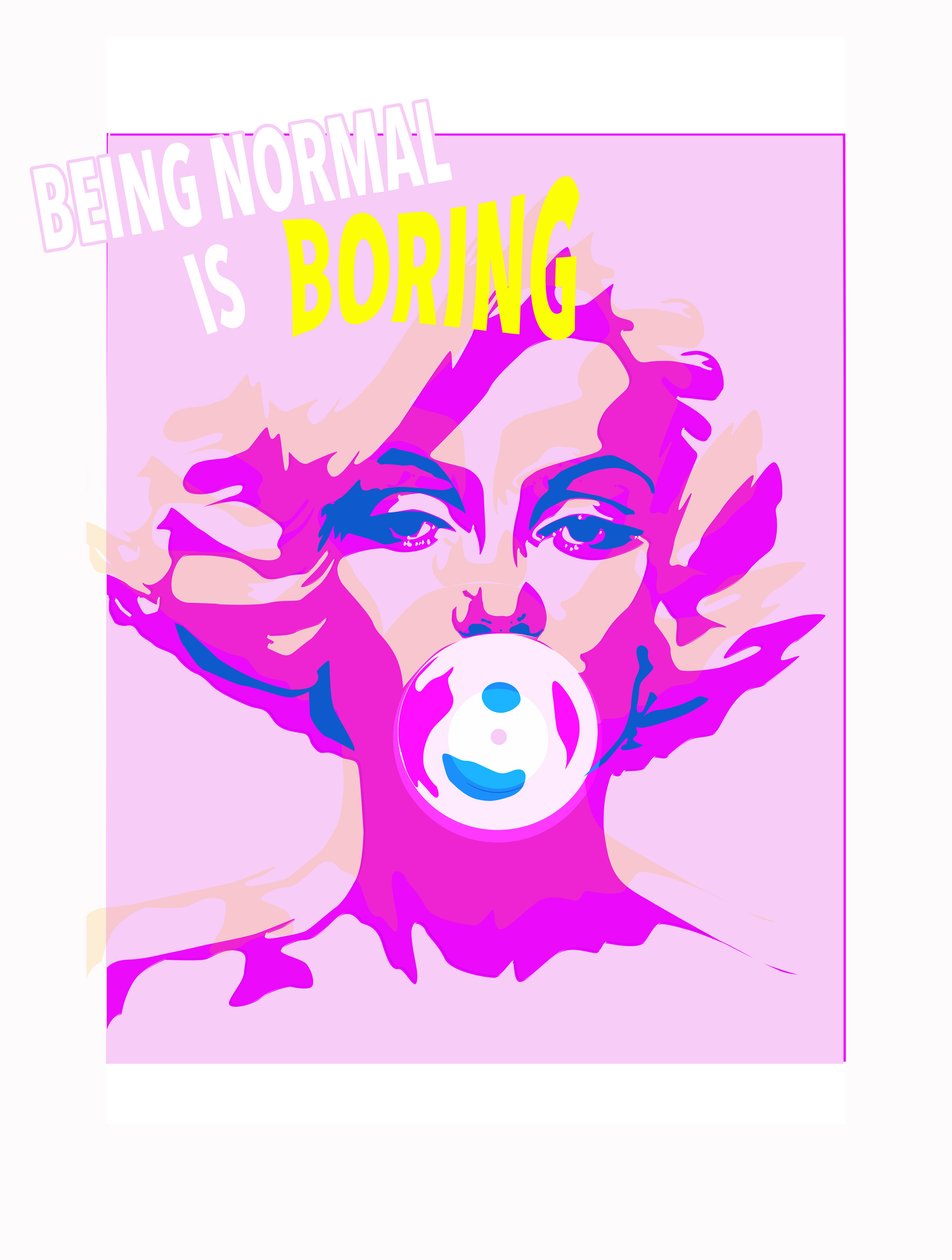 Bubble Gum，2015（纸上丝网印刷） 作者 弗朗索瓦域