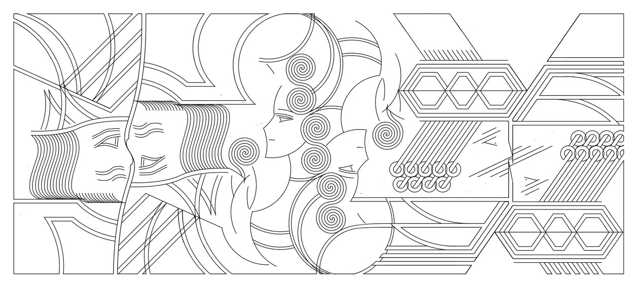 在Feydeau，2015，（数字绘画） 作者 弗朗索瓦域