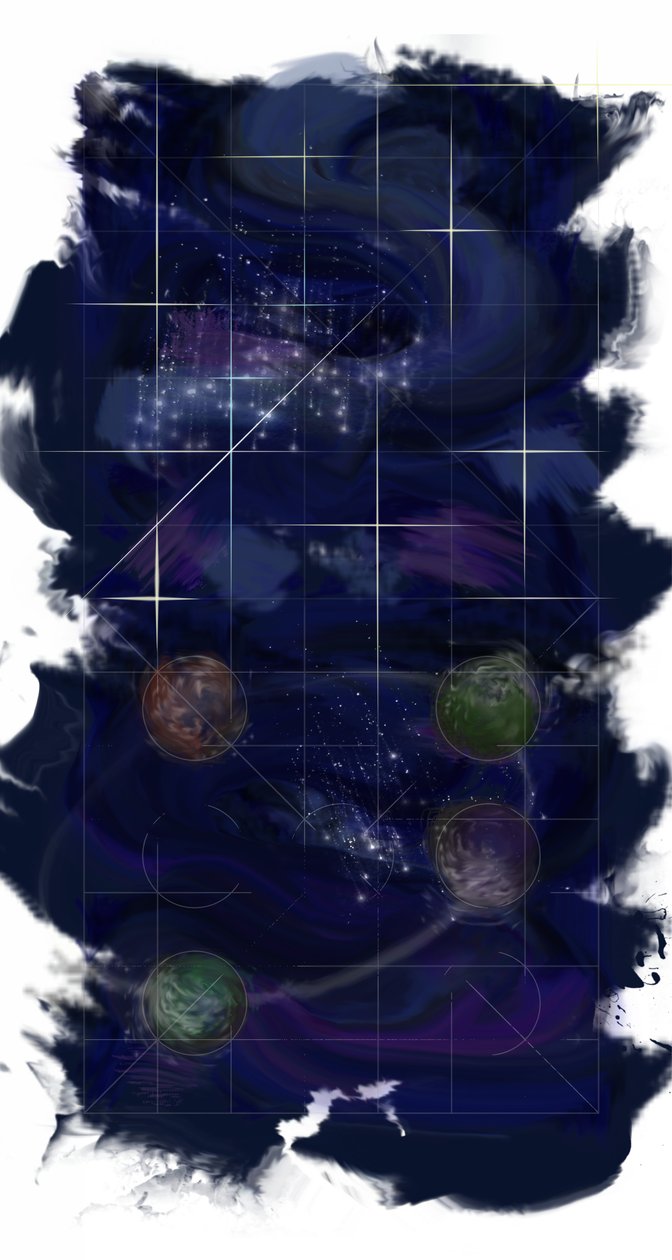 创世记第四天：星星，2014，（数字绘画） 作者 弗朗索瓦域