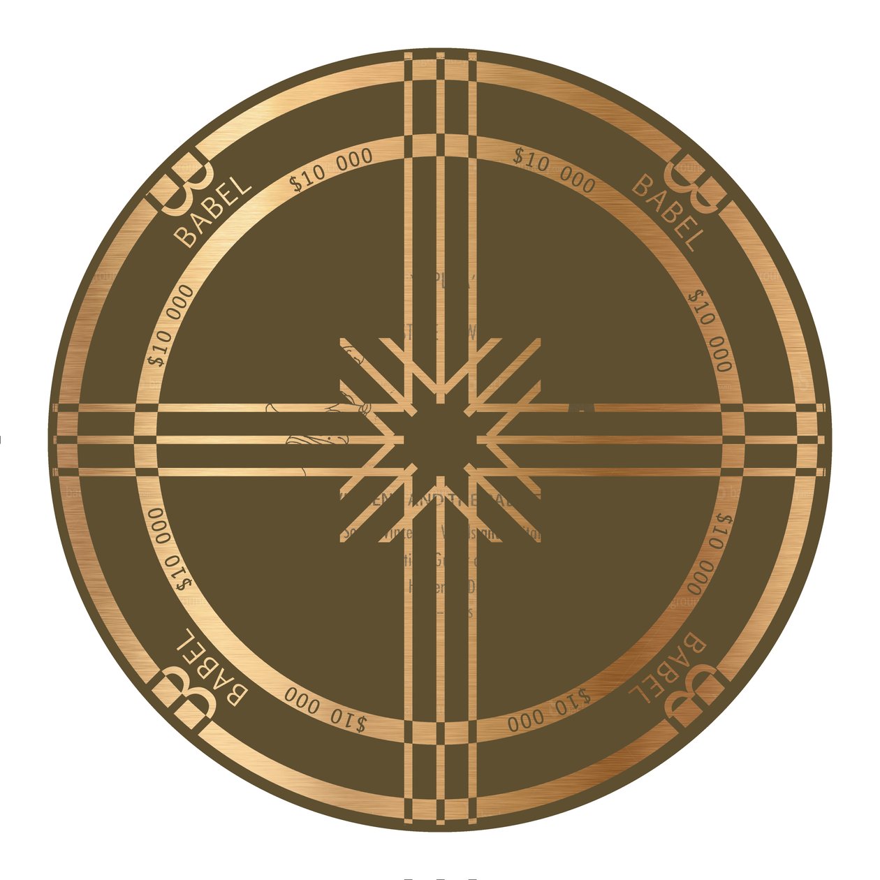 PokerChip $ 10000，2015，数字 作者 弗朗索瓦域