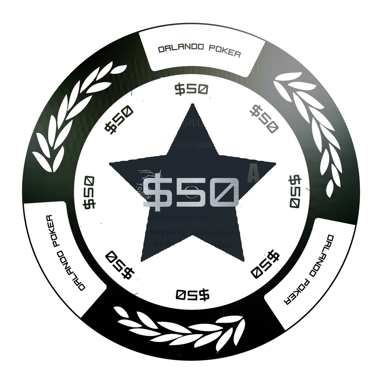 PokerChip 2015年50美元，数字化 作者 弗朗索瓦域