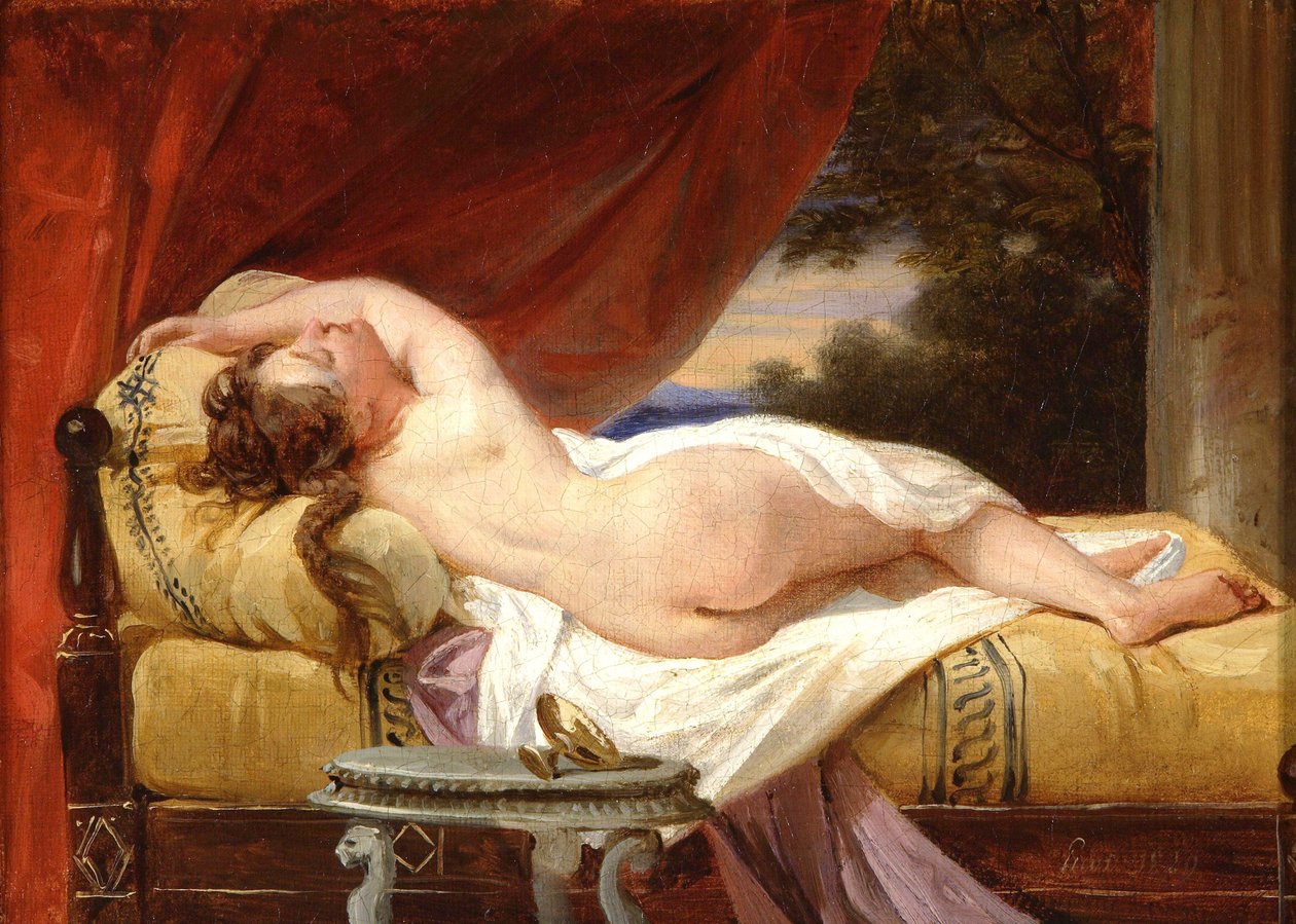 Odalisque，1829年 作者 弗朗索瓦·爱德华·皮科特