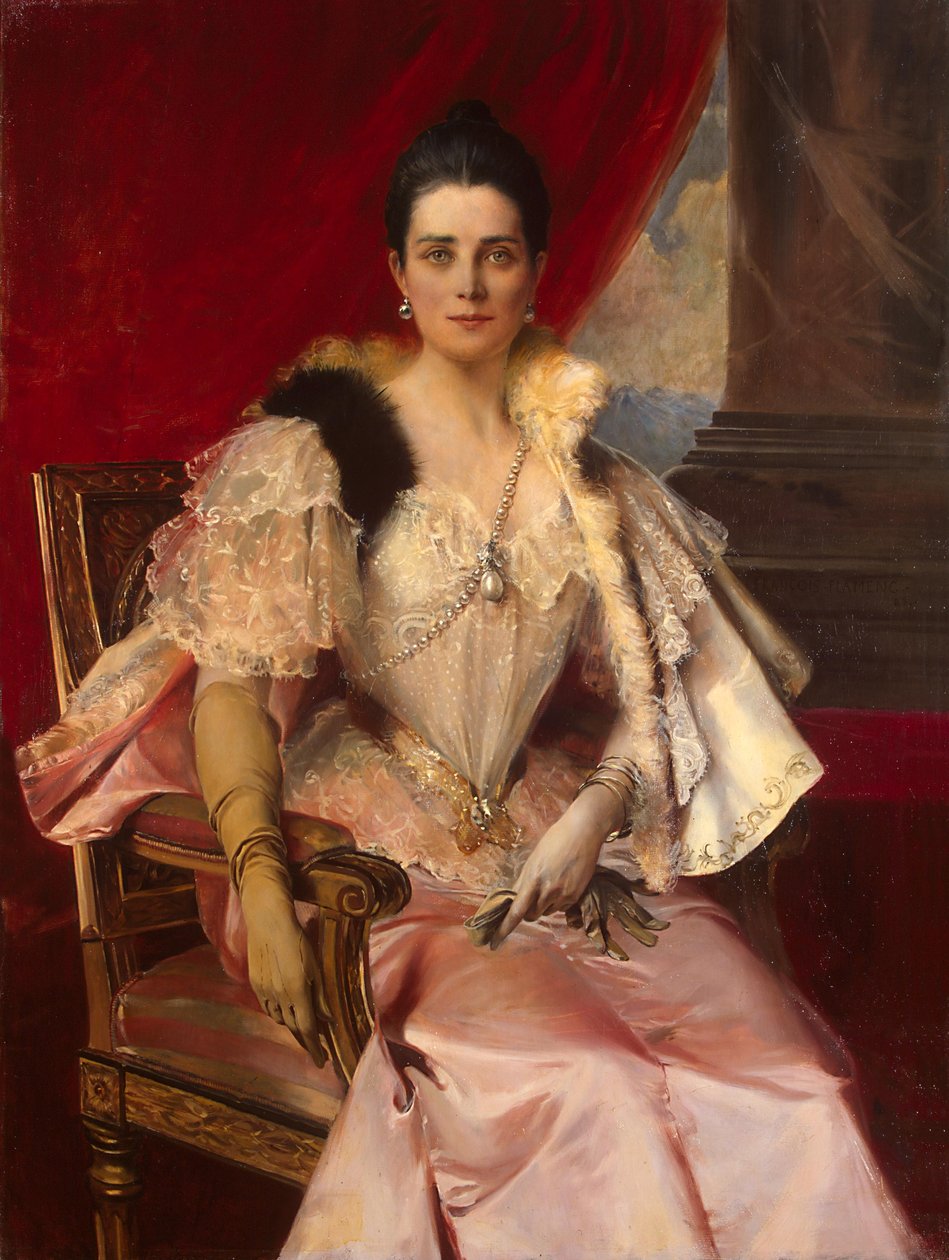 Zinaida Yusupova 1861-1939的肖像 作者 弗朗索瓦·弗拉蒙