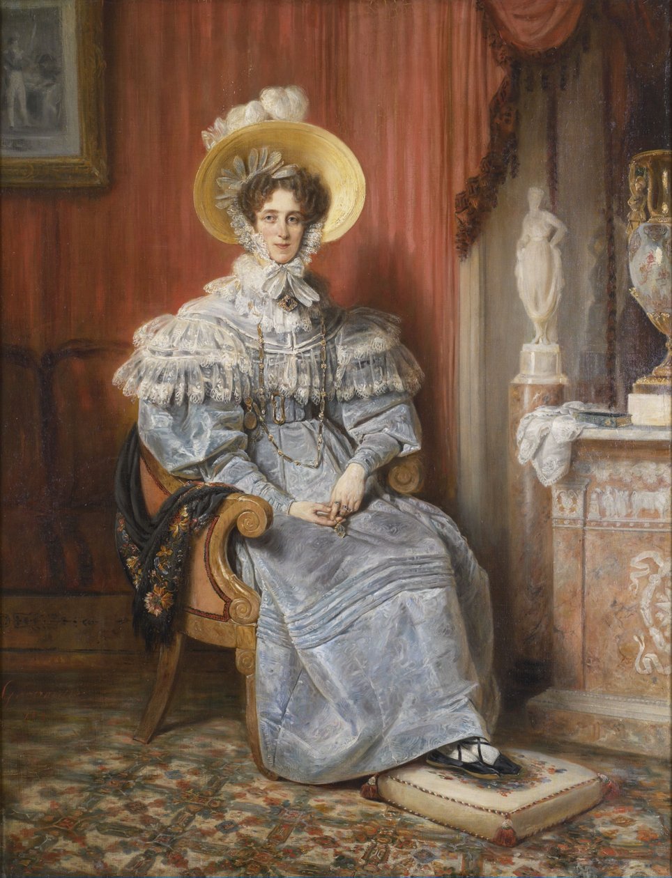 瓦格拉姆公主Marie Elizabeth Amalie Franziska的肖像（1784-1849） 作者 弗朗索瓦·加布里埃尔·纪尧姆·勒帕勒