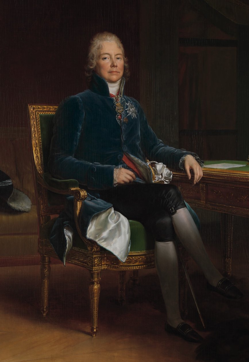 贝勒文托王子TalleyrandPérigord（1754-1838）的查尔斯莫里斯 作者 弗朗索瓦·帕斯卡尔·西蒙·杰拉德男爵