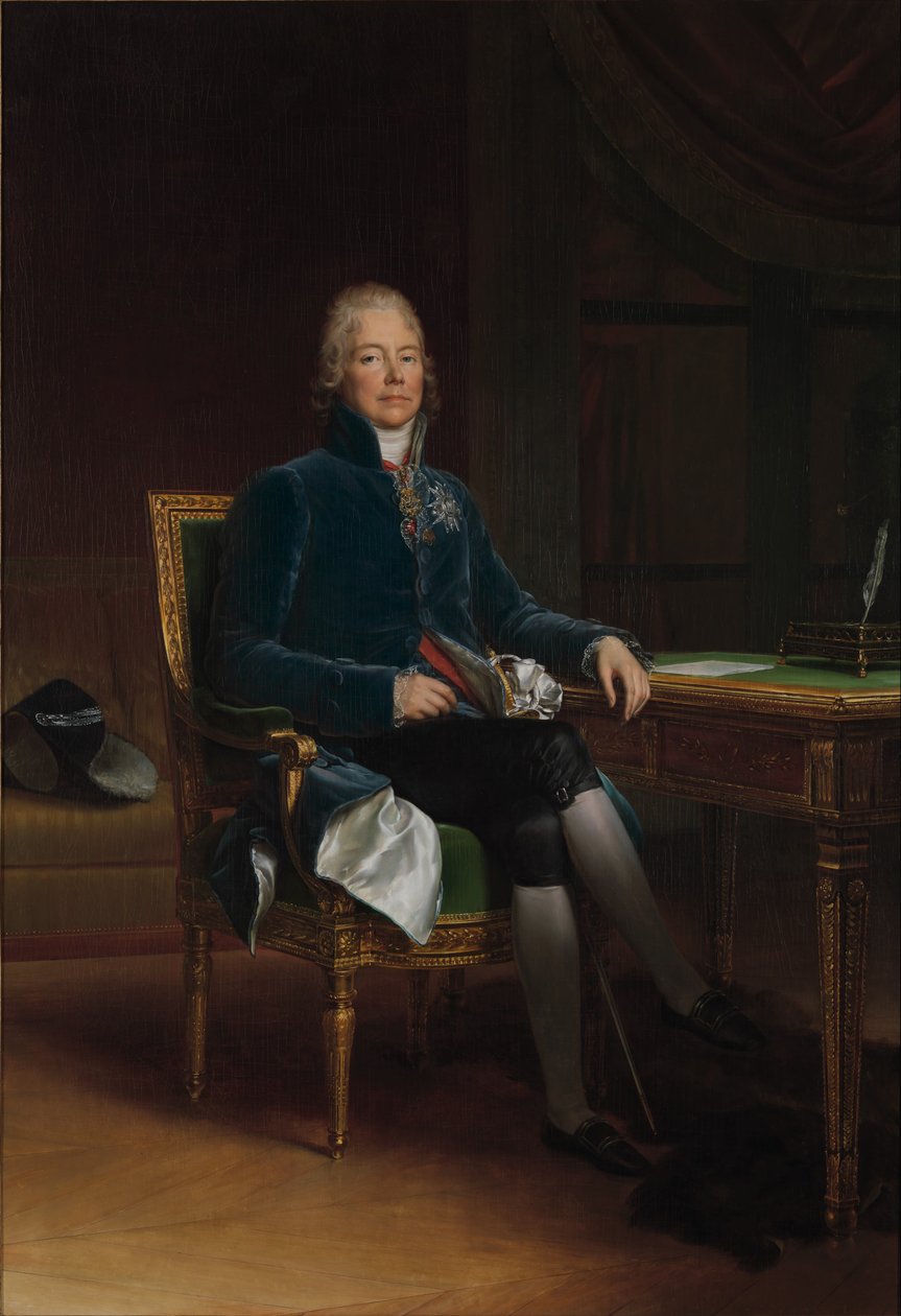 贝勒文托王子TalleyrandPérigord（1754-1838）的查尔斯莫里斯 作者 弗朗索瓦·帕斯卡尔·西蒙·杰拉德男爵