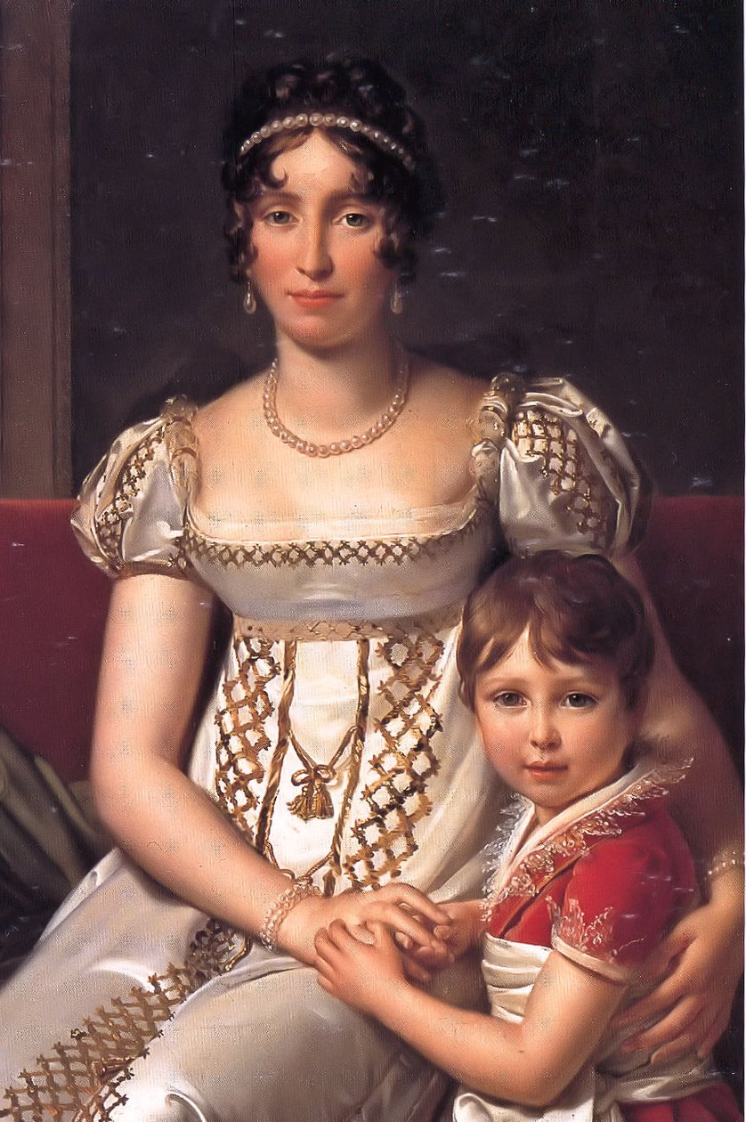 Hortense de Beauharnais和她的儿子Napoleon Charles Bonaparte 作者 弗朗索瓦·帕斯卡尔·西蒙·杰拉德男爵