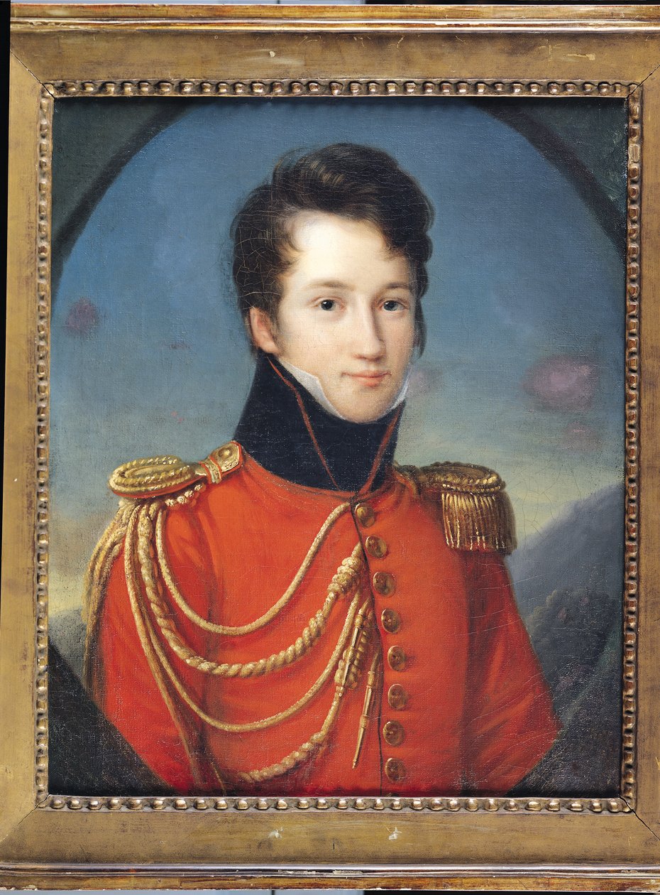 Alfred de Vigny的肖像（1797-1863） 作者 弗朗索瓦·约瑟夫·金森