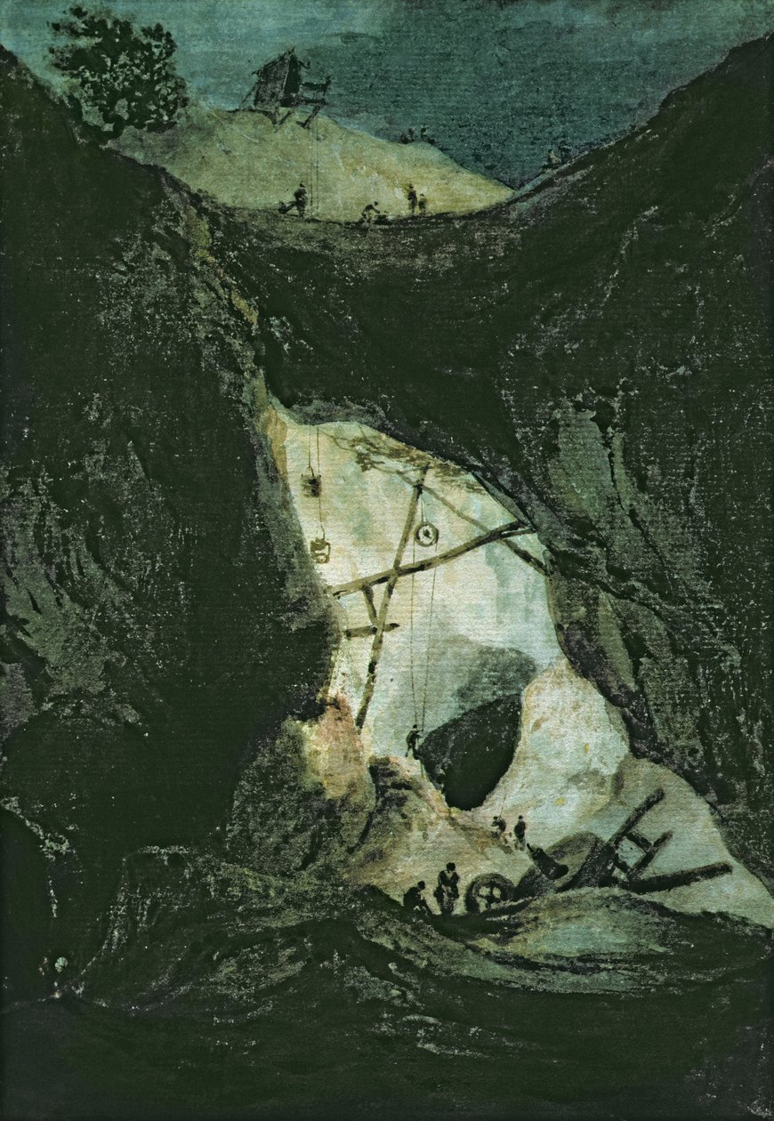 位于Angelsea的Parys矿，c.1805 作者 弗朗索瓦·路易斯·托马斯·弗朗西亚