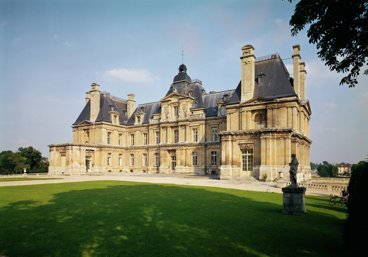 Chateau de Maisons-Laffitte西部门面的看法，建于1642-51 作者 弗朗索瓦·曼萨特