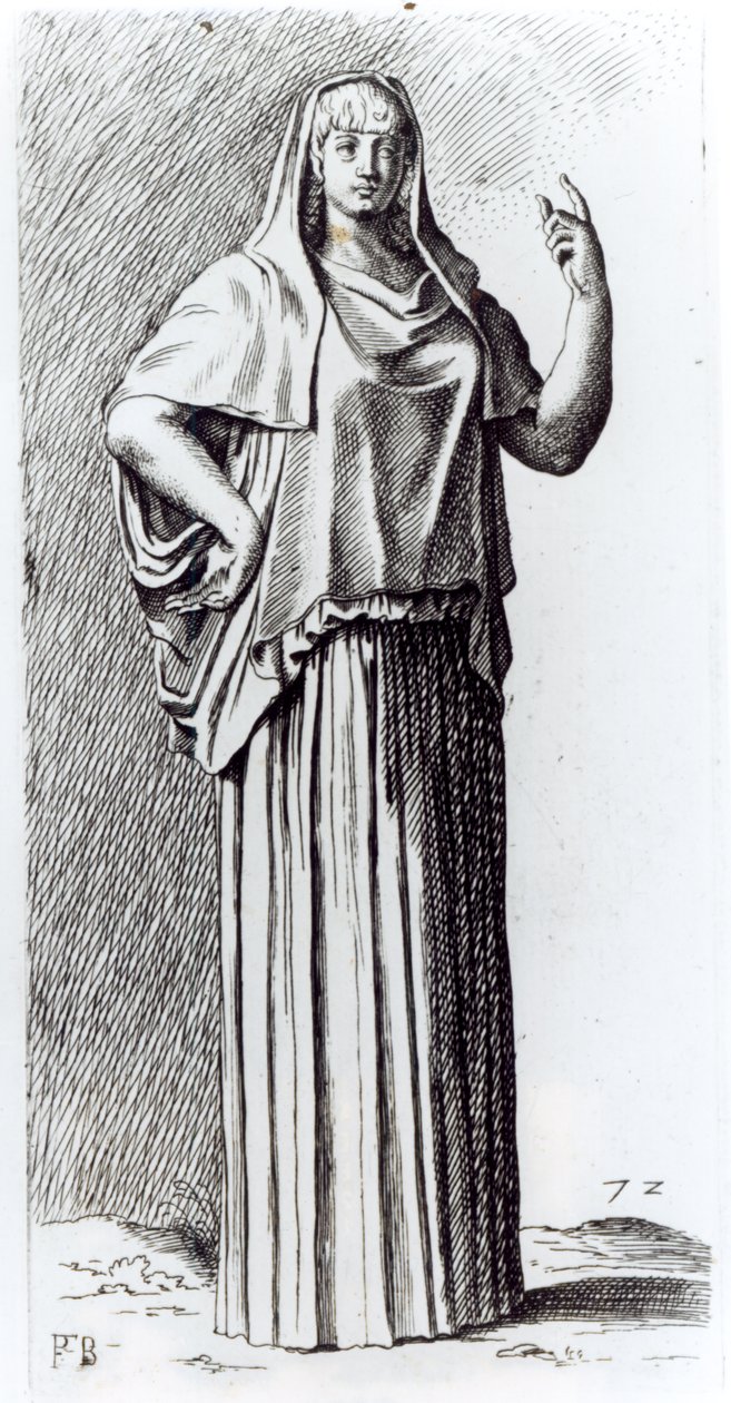 Vestal Virgin，c.1653 作者 弗朗索瓦·佩里尔