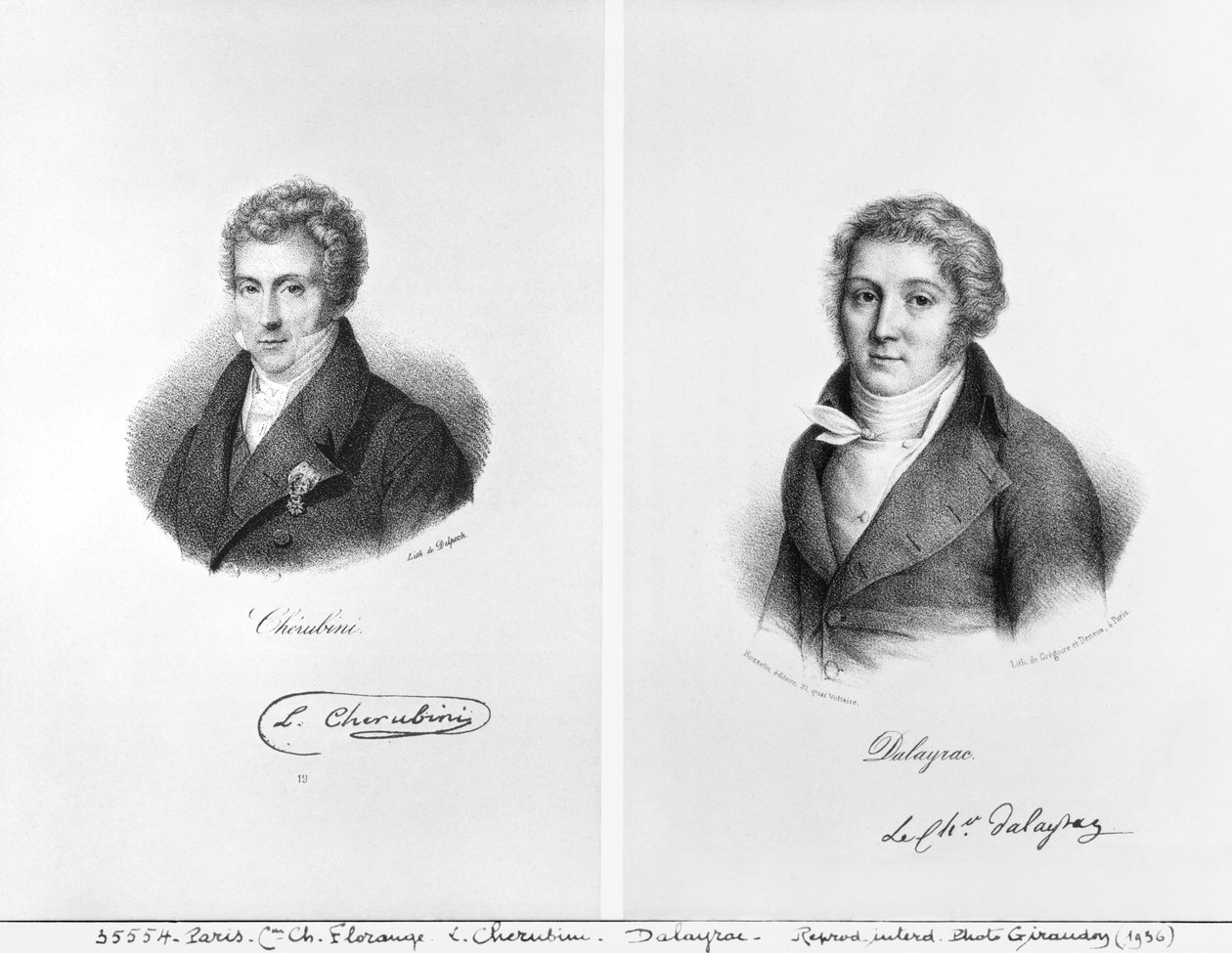 Luigi Cherubini（1760-1842）和Nicolas Marie Dalayrac（1753-1809） 作者 弗朗索瓦·塞拉芬·德尔佩奇