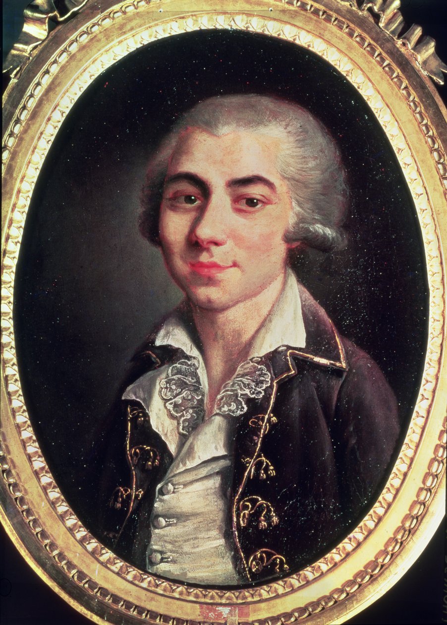 Andre Chenier的肖像（1762-94） 作者 弗朗索瓦·汤姆塞斯