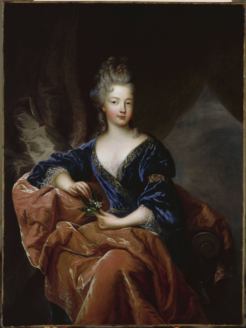 Francoise-Marie de Bourbon的肖像 作者 让·弗朗索瓦·德·特洛伊