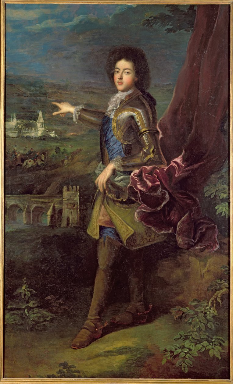 Louis Auguste Bourbon（1670-1736）缅因州公爵的肖像 作者 让·弗朗索瓦·德·特洛伊