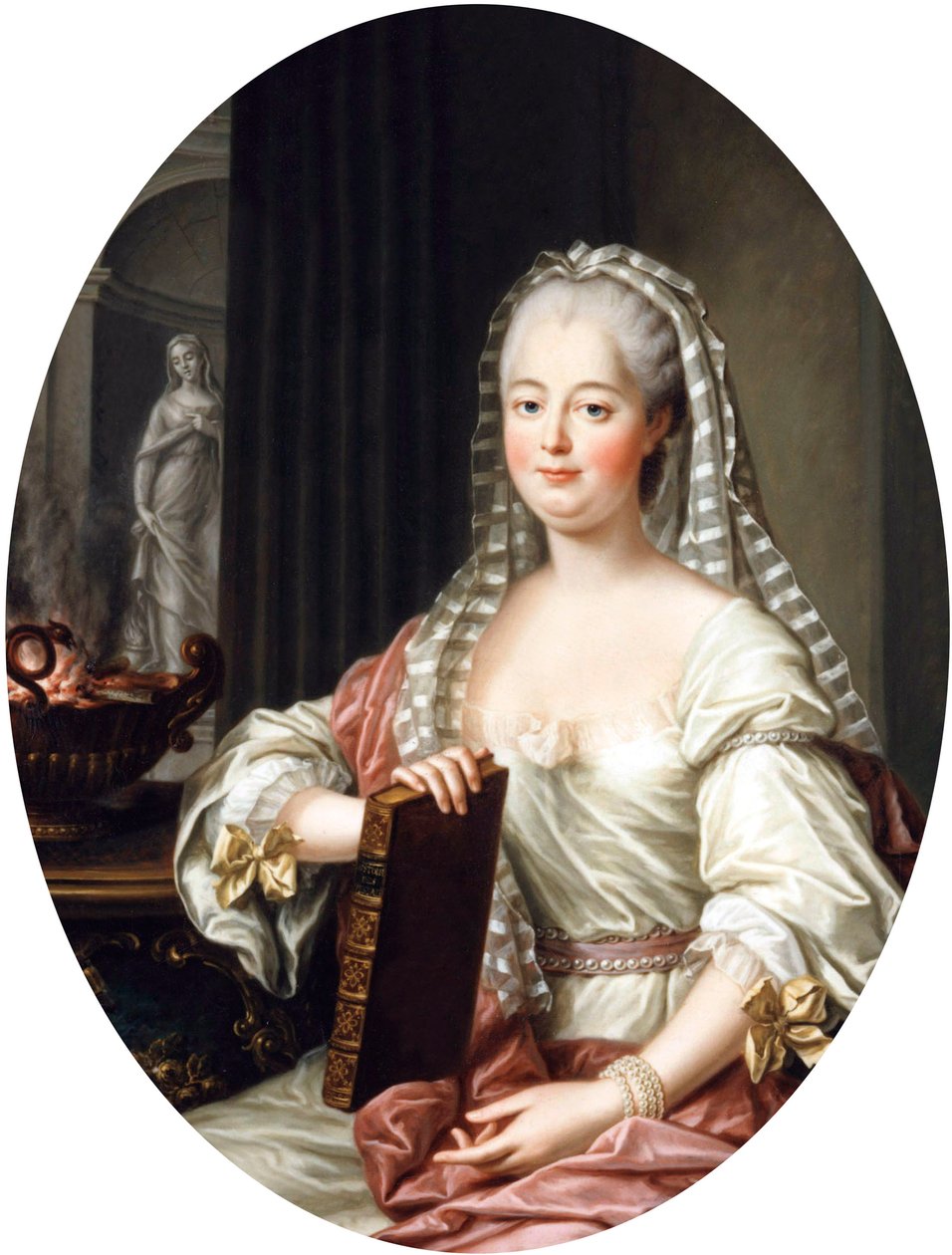 Jeanne Antoinette Poisson，蓬巴杜夫人，1763年 作者 弗朗索瓦·休伯特·杜埃